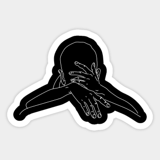 lovers embrace Sticker